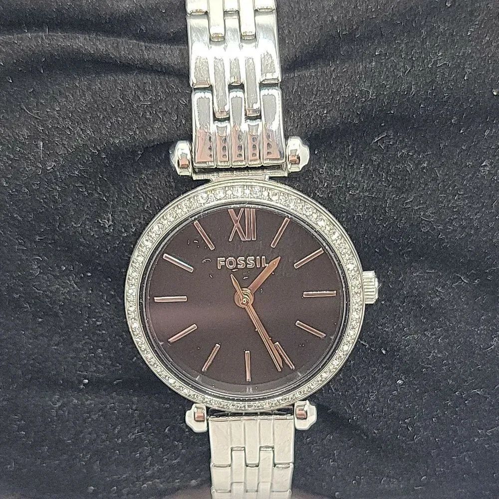FOSSIL BQ3501 Women's Stainless Steel Analog Black Dial Quartz Wrist Watch BC313